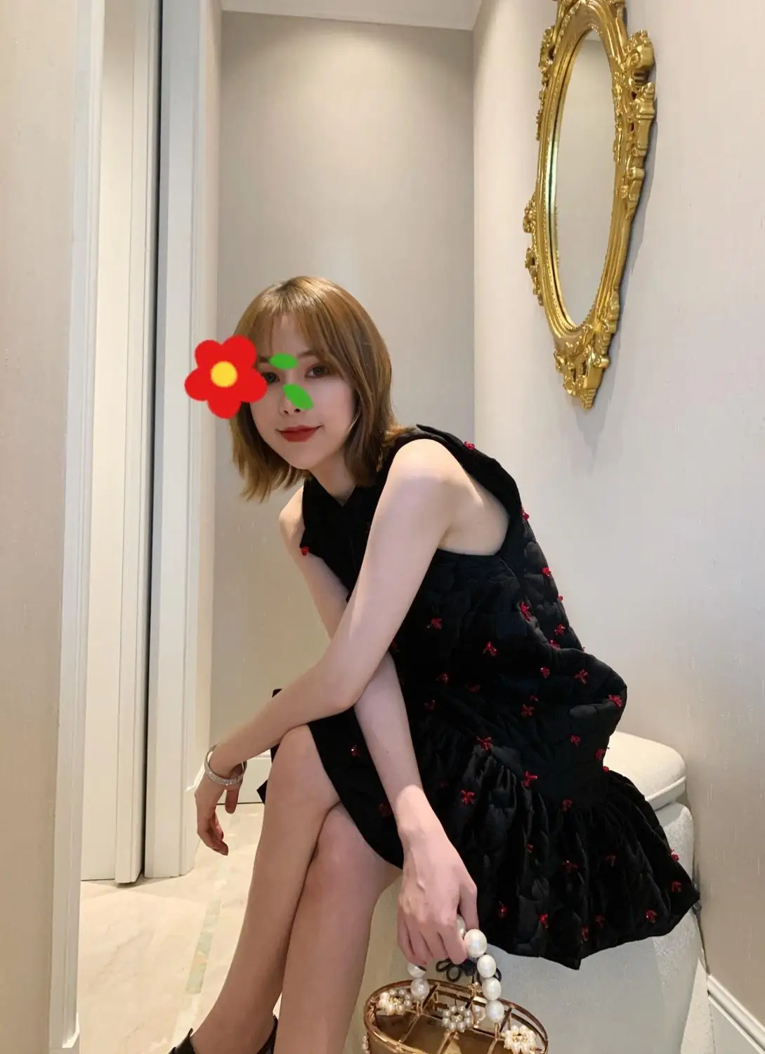 2019FW winner Новое Женское Платье-жилет с бисером женские бархатные платья без рукавов ddxgz2v 12,25