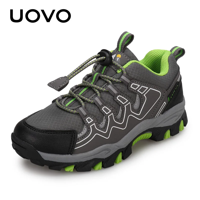 UOVO Boys Sneakers Kids Breathable Children Hiking Shoes Spring And Autumn Outdoor Footwear Eur #27-39