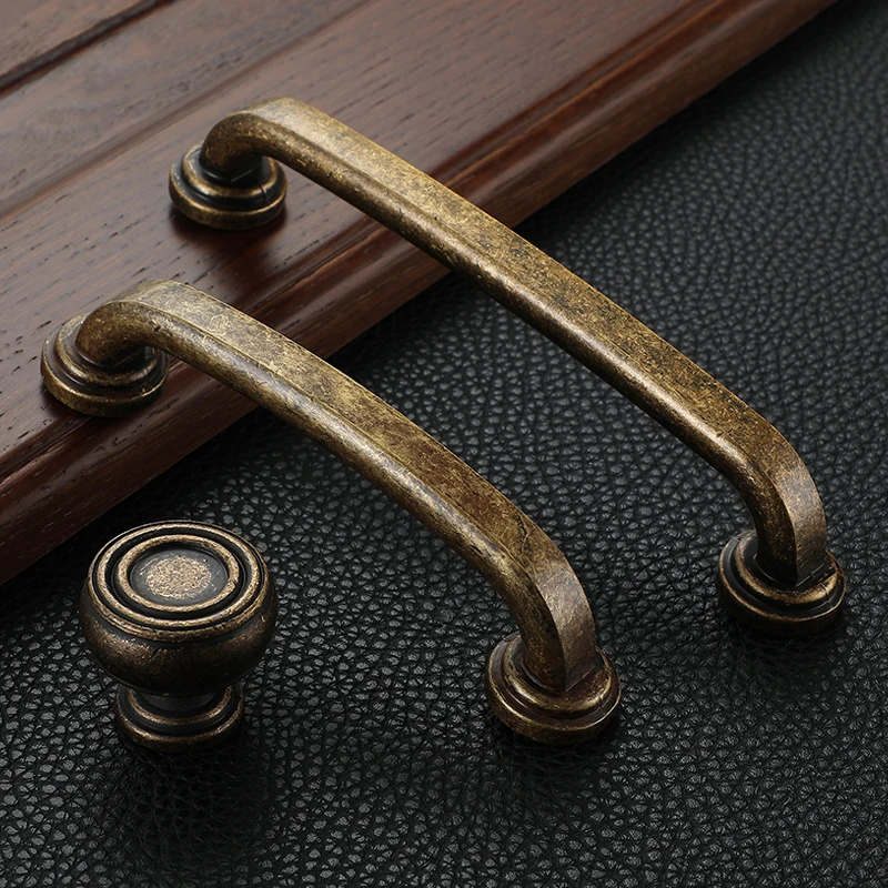 Furniture Handles Kitchen Door Handles Retro Cupboard Pull Handles Metal 128mm Wardrobe Kitchen Drawer Cabinet Door Handle