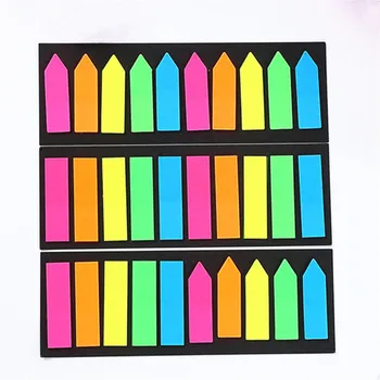 

200 sheets Fluorescence colour paper Memo Pad Sticky Notes Bookmark Marker Sticker Office School Supplies Notebooks