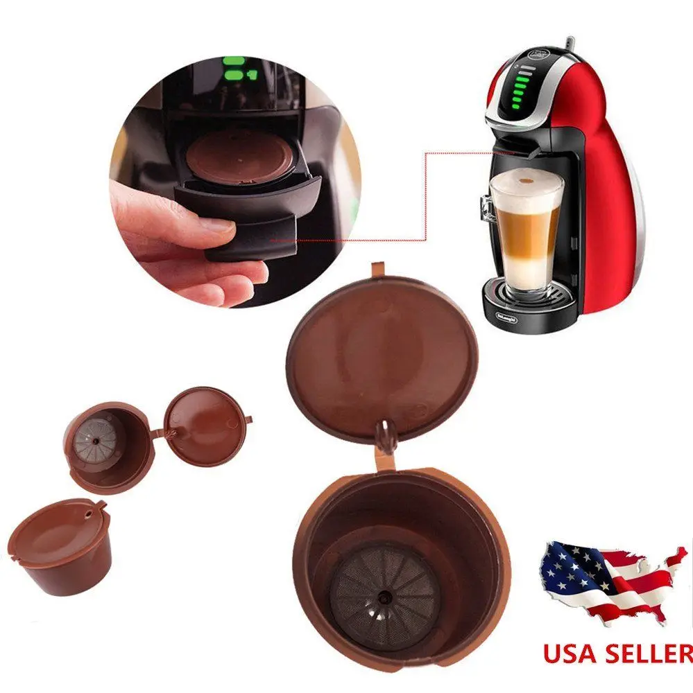 Кофейная капсула многоразового использования для Nescafe, многоразовые колпачки, ложка-кисточка, фильтры, корзины, стручки, мягкий вкус