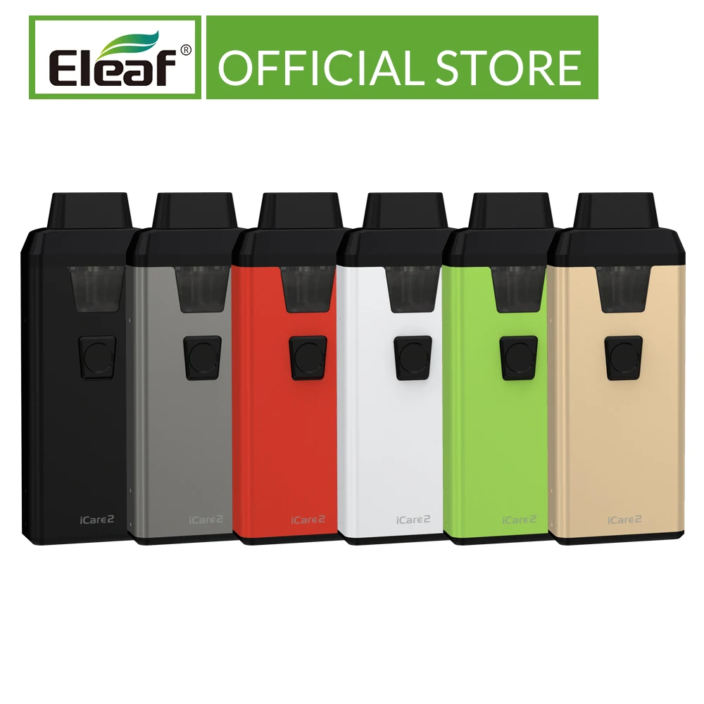 Prix Kit d origine Eleaf iCare 2 entrepôt avec batterie 650mAh intégrée 2mL atomiseur IC 1.3ohm tête bobine cigarette électronique