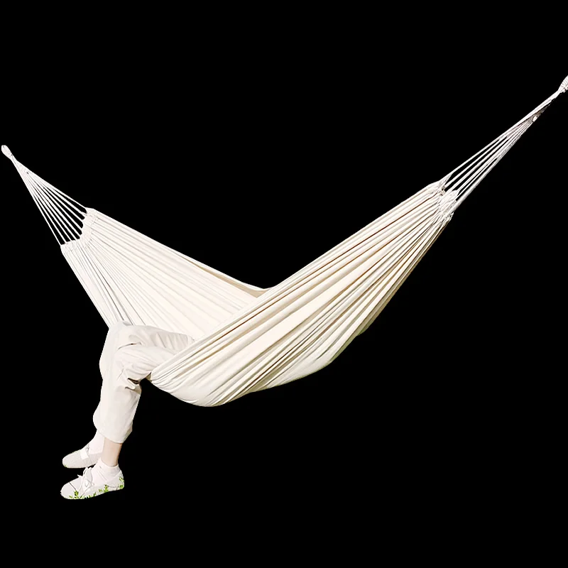 Natural White Organic Cotton Colombian Double Hammock Cotton Double White Canvas Hammock