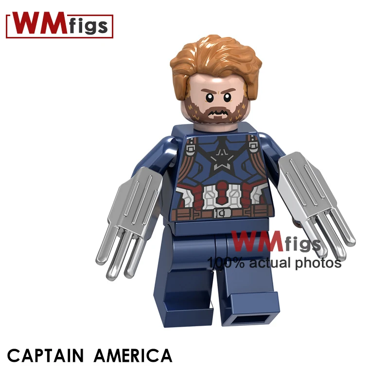 Один фильм "Росомаха" X-Man Ultimate Rouge Beast Mutant Marvel Super Heroes модель строительные блоки игрушки подарок для детей Juguetes - Цвет: Темно-синий
