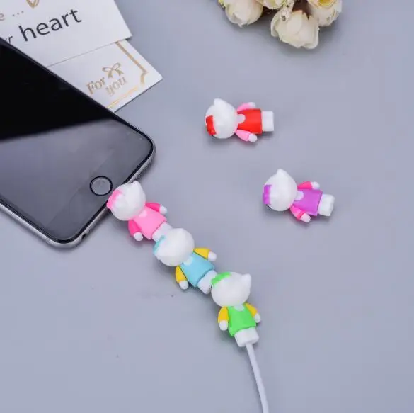 50 шт. фруктовый клубничный кабель протектор намотки для iPhone защитный чехол кабель защитный чехол для кабеля носок кукла модель держатели для украшений
