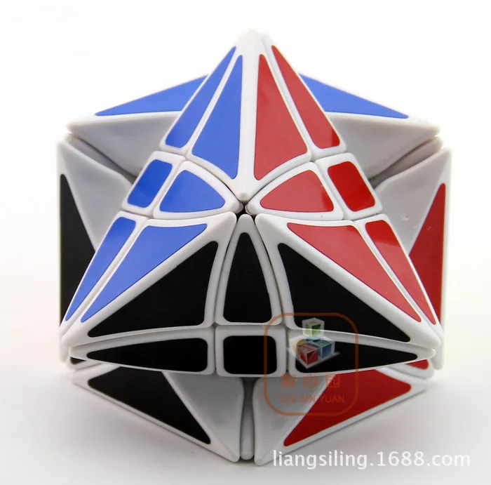

[Genuine Product Blue Eight Axis Magic Star Rubik's Cube] LanLan 8-Axis Magic Star Abnormity Cube Educational Toy