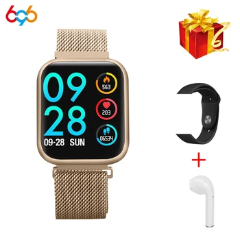 

696 P70 Upgraded Version P80 Smart Watch Women IP68 Waterproof Smartwatch Heart Rate Blood Pressure For IPhone Samsung Huawei