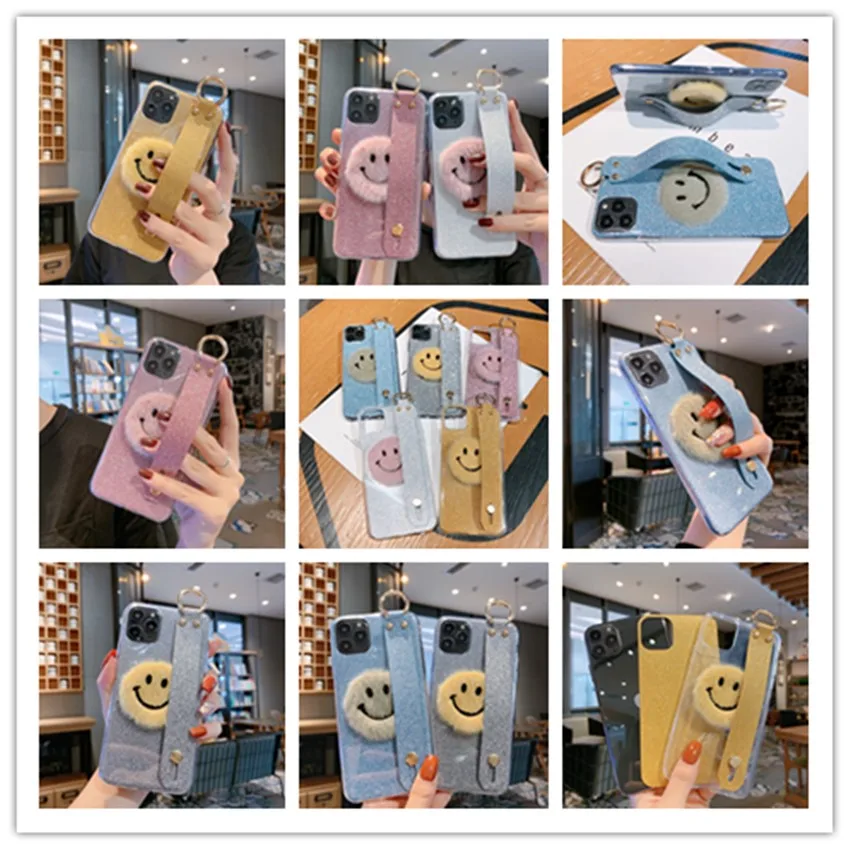 

Glitter Wrist Case For Oppo Reno 2Z Z 6.6 10X 6.4 2 A9 2020 A11 K5 Realme 5 Pro X K3 C2 A5 AK1 3 Lite R9S R9 F1 Plus R17 Covers