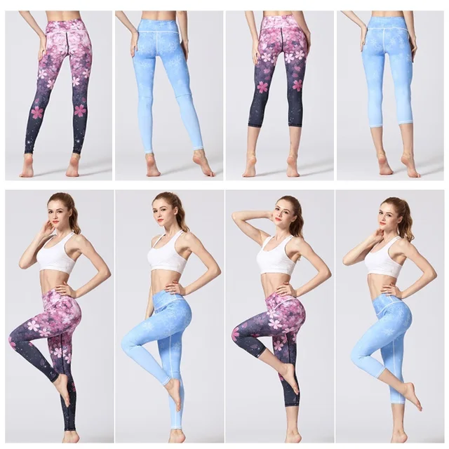Breathable Flower Women’s Yoga Pants Flower Womens Yoga Pants » Namaskar Yoga Gear 8