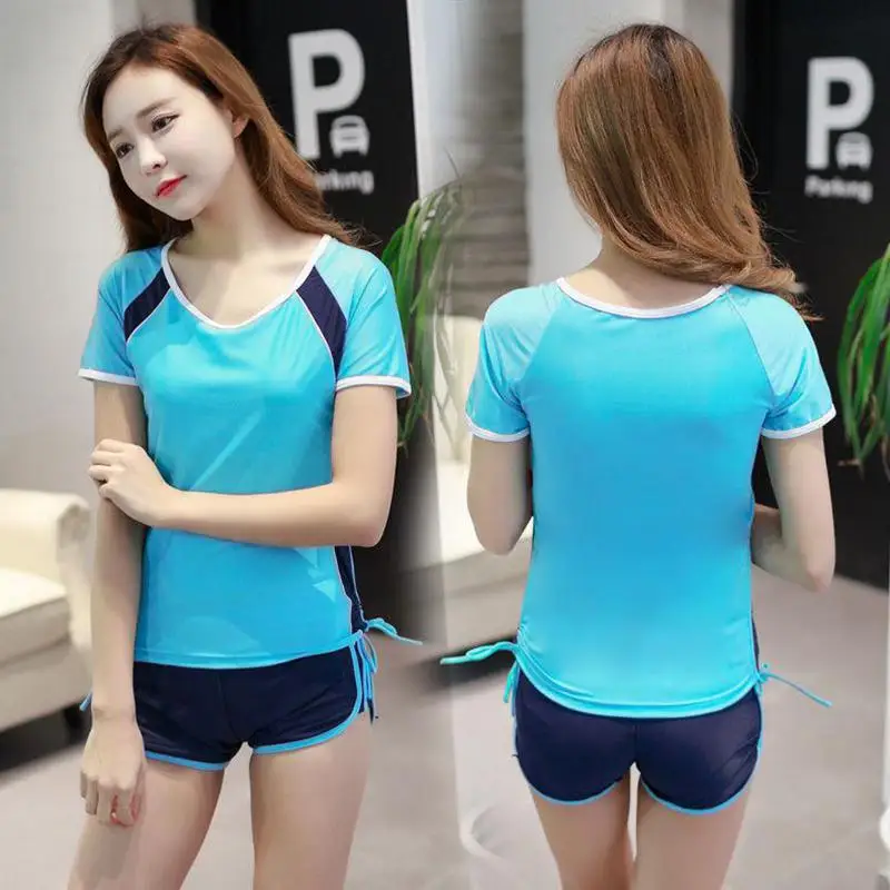 2 шт./компл. женский раздельный эластичный пояс консервативный купальник с