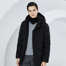 BOSIDENG зимний утолщенный мужской пуховик для мужчин с капюшоном пуховик теплая верхняя одежда средней длины обычный Топ водонепроницаемый