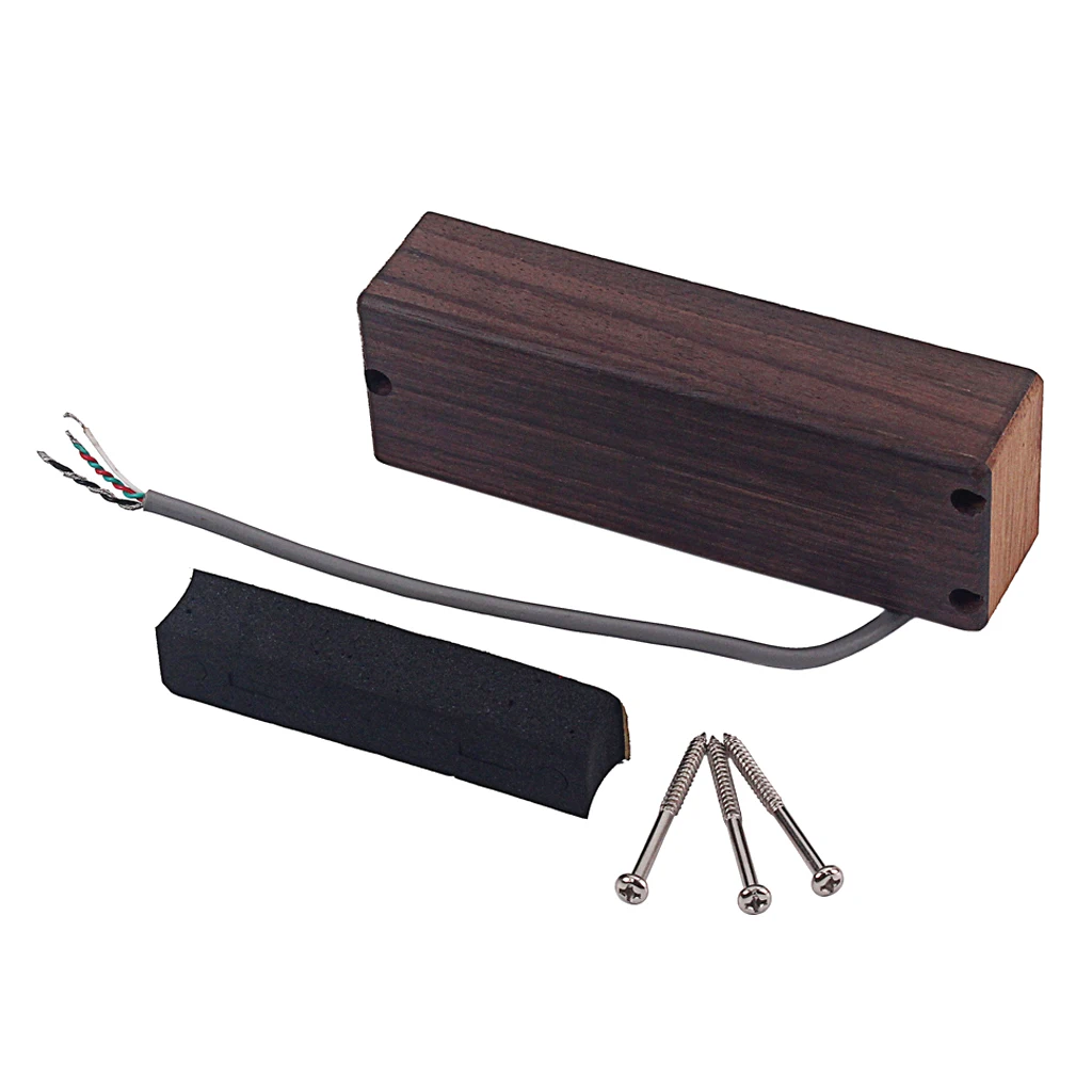 Soap Bar Style Pickup 111x37x25mm with Screws Sponge for 5-strings Jazz Bass Guitar