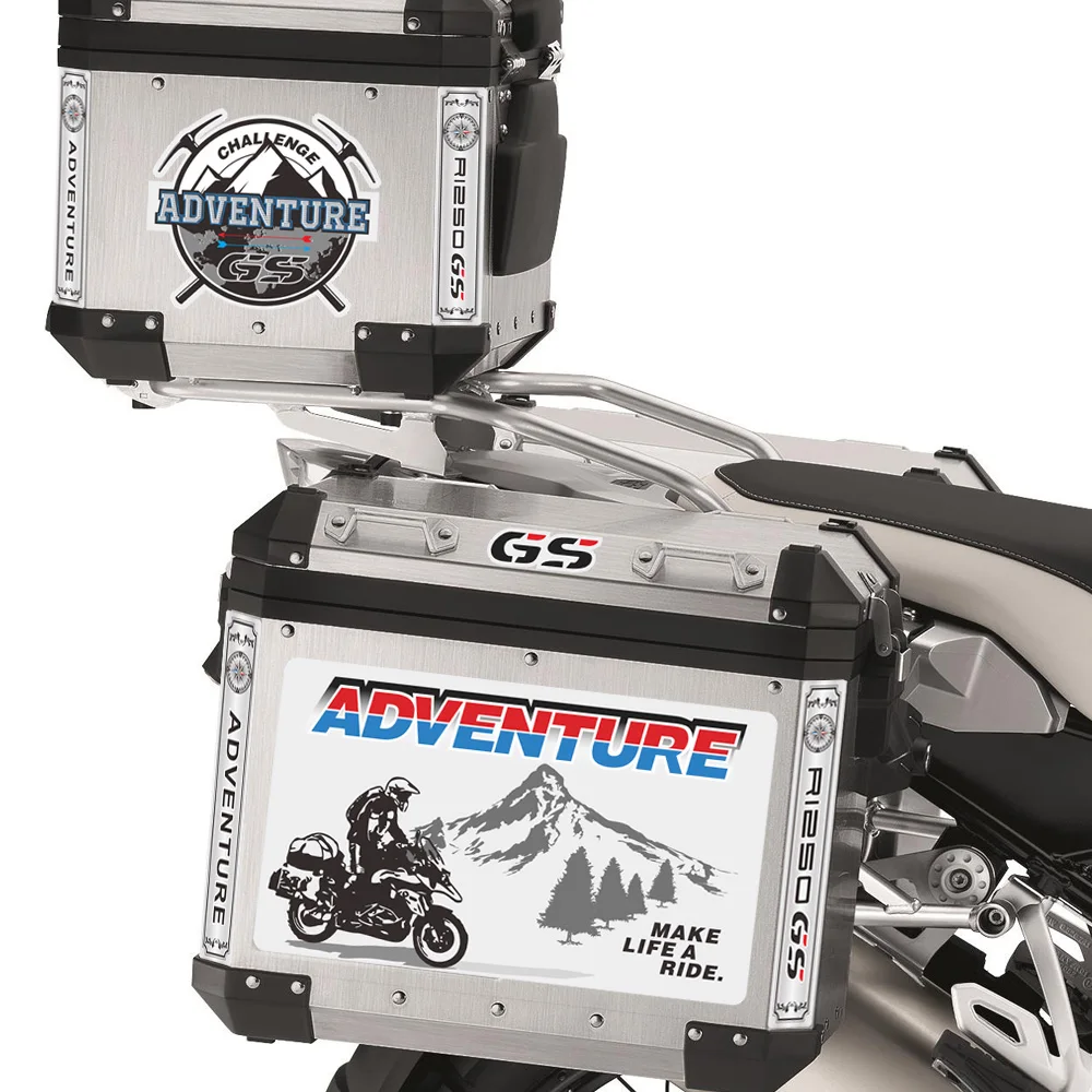 

Motorcycle Sticker Decal For BMW R1250GS R1250 GS ADV Adventure Tail Top Side Panniers Luggage Aluminium Box case R1250GS Moto