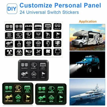 

Circuit Rocker Switch Control 6 Gang Work Light Electronic Replacement