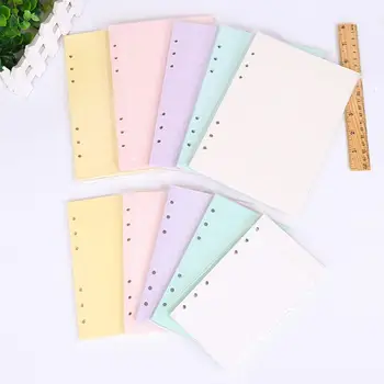 

40 Sheets Of Filler 6-hole Color Core Separator Page Supplies Daily Planner Loose-leaf Notebook Office Stationery Student R C7I5