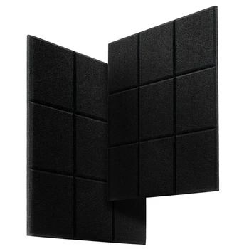 

12 Sound-Absorbing Panels Sound Insulation Pads,for Echo and Bass Isolation.for Wall Decoration and Acoustic Treatment