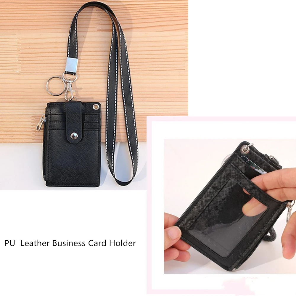Из искусственной кожи визитная карточка держатель для карт чехол в Корейском