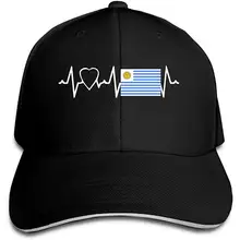 Классическая унисекс на заказ я люблю флаг Уругвай шляпа для гольфа Простая Регулируемая бейсболка