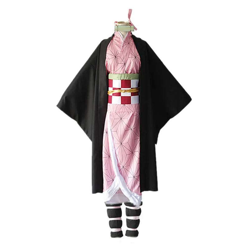 4 Аниме Demon Slayer: Kimetsu no Yaiba Косплей Kamado Tanjirou Nezuko Agatsuma Zenitsu Tomioka Giyuu кимоно костюм - Цвет: 4