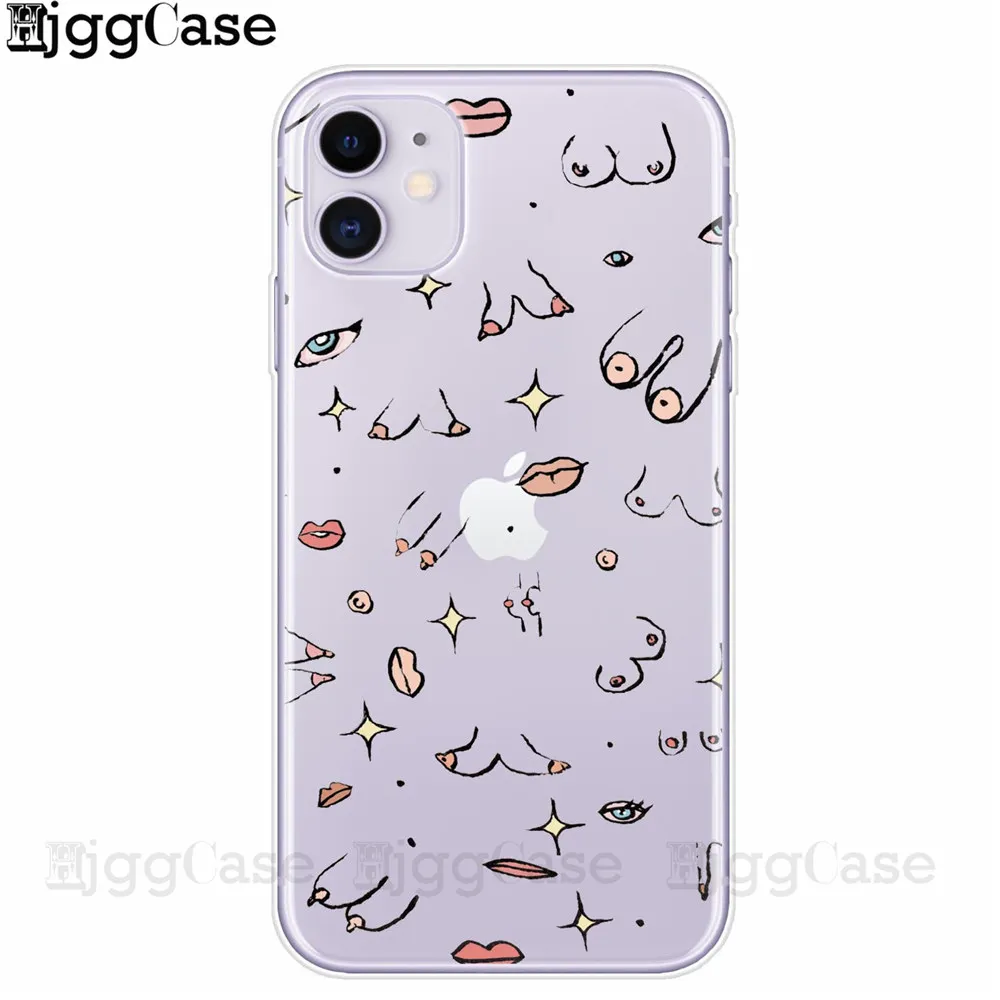 iphone 8 wallet case Boobs Art Print Soft phone Case For iPhones 12 Mini 11 Pro Max XR X XS 6 6S 7 8 Plus SE 2020 Sexy woman Silicone tpu Cover Coque iphone 7 cover
