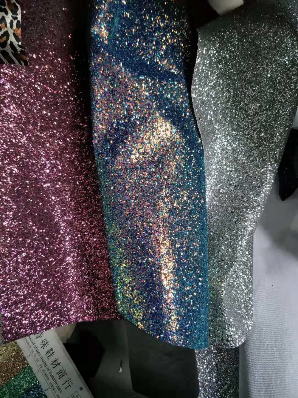 Olomm New Fashion Women Knee High Glitter Boots Square Low Heels Boots Round Toe Silver Club Wear Shoes Women Plus US Size 5-15