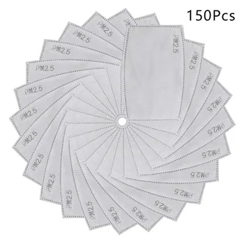 

150pcs protect-face-mask gaskets goog quality 150pc pm-25 pads 5 layer material safety-filters in stock