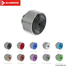 Barrow – valve d'échappement manuelle G1/4, multicolore noir/argent/blanc/rouge, nouveau modèle CD, valve de ventilation refroidie à l'eau pour ordinateur