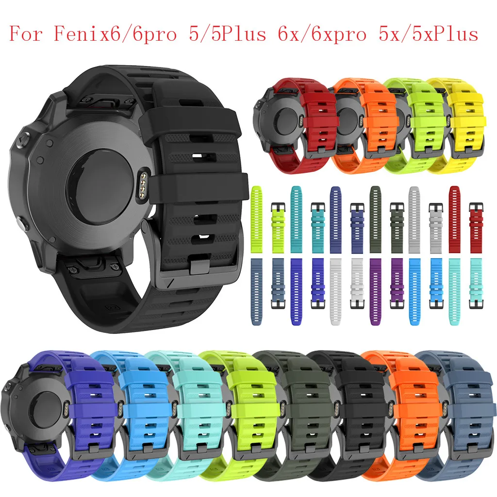 22/26 мм, быстросъемный силиконовый ремешок для смарт-часов Garmin Fenix 6X 6 электронных сигарет, Современная замена, Xpro Fenix 6 6pro смарт-часов Garmin Fenix 5 5 плюс 5X5 Xplus