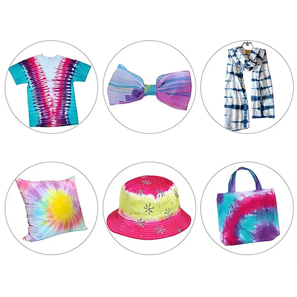 Non-toxic Tie Tye Dye Set Tinte Ropa Fabric Dye Clothing Graffiti Tattoo Bottle Kids Art Pigment Permanent Paint Colors Ornament