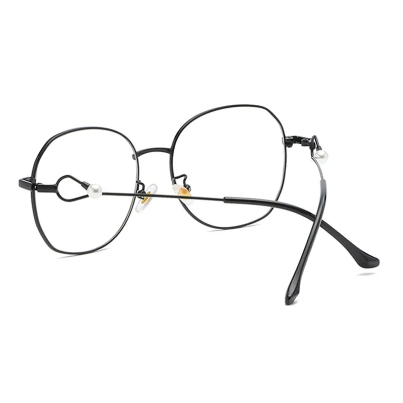 XojoX Ретро, анти-синий светильник, оправа для очков для женщин, модная, Литературная, круглая оправа из сплава с жемчугом, женские компьютерные очки