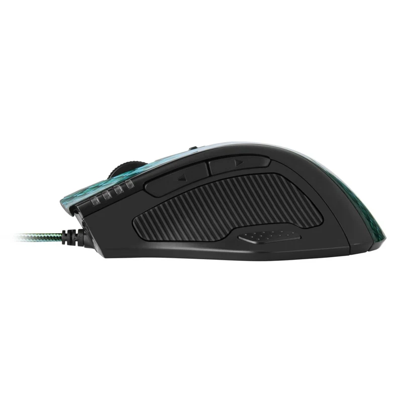 Игровая мышь Sharkoon Drakonia (11 кнопок 5000 dpi USB зелёная подсветка)|Мыши| |