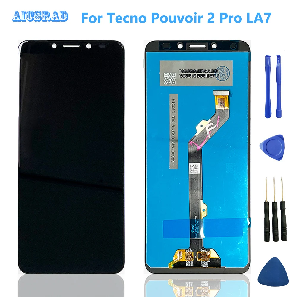 6.0 Inch For Tecno Pouvoir 2 Pro LCD Display + Touch Screen Assembly Pouvoir2 LA7 Phone Tools & Glue |