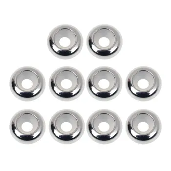 

Stopper Spacer Beads 10Pcs Stainless Steel Rubber Insert for Add-a-Bead Bracelet