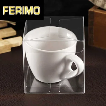 

10pcs 3x3x3cm PVC Gift Box Clear Square Macaron Plastic Packaging Box Transparent Wedding Box For Cupcake Macaron Display Box