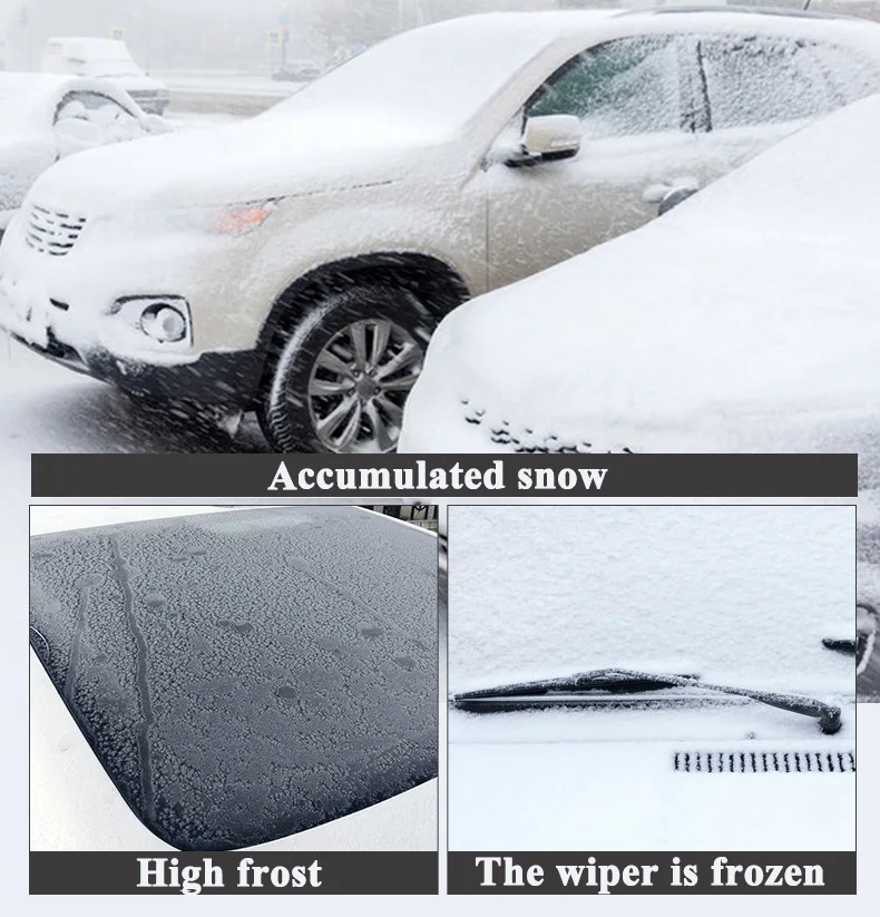 Car Snow Cover Anti-snow Frost Ice Dust Snow Protector Cover Car Windshield  Sunshade Cute Cartoon Windshield Shade In Winter - AliExpress