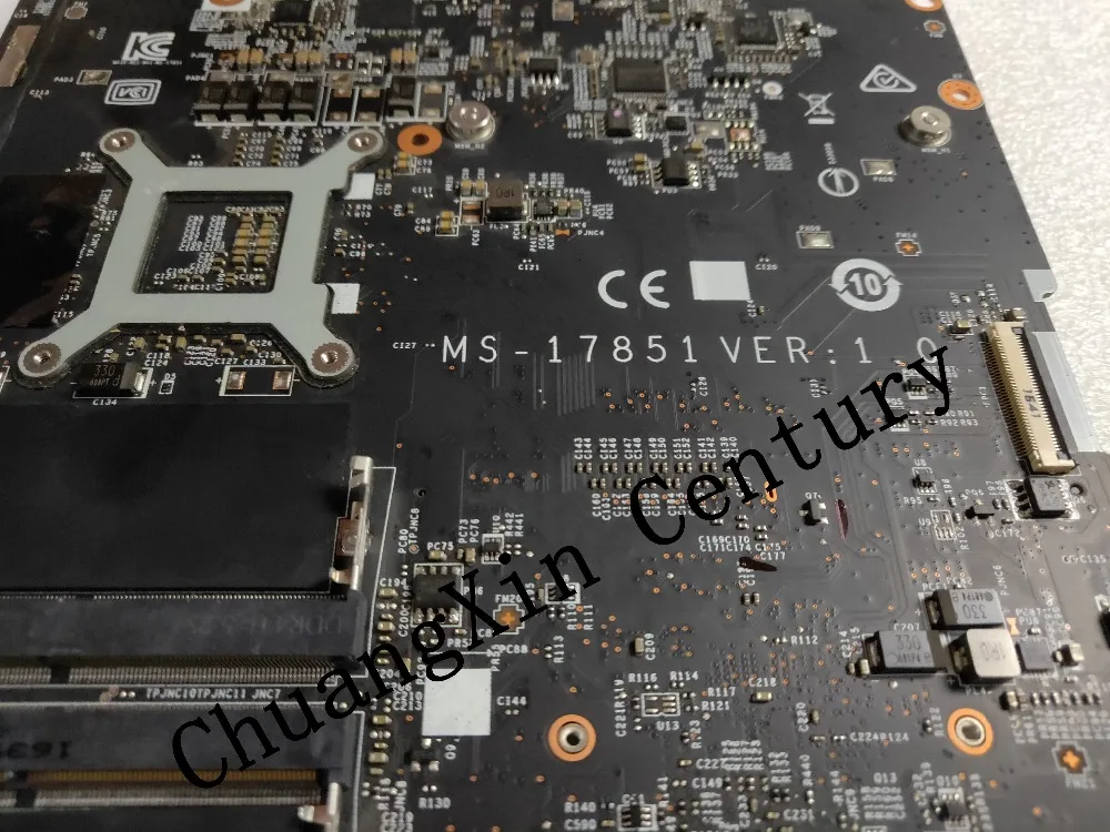 Материнская плата для ноутбука MSI GT72VR MS-17851 VER 1,0 DDR4 MS-1785 SR32Q I7-7700HQ оригинальная интегрированная материнская плата полностью протестированная
