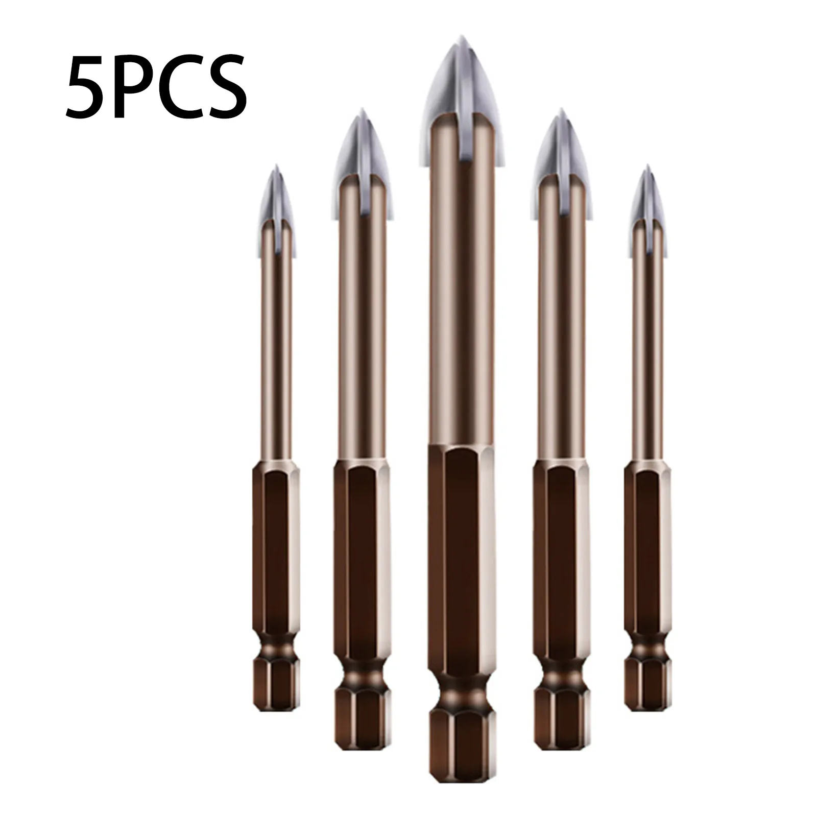 5pcs/set Universal Drilling Tool Set Efficient Antirust Drill Bits Kit Alloys Antirust All