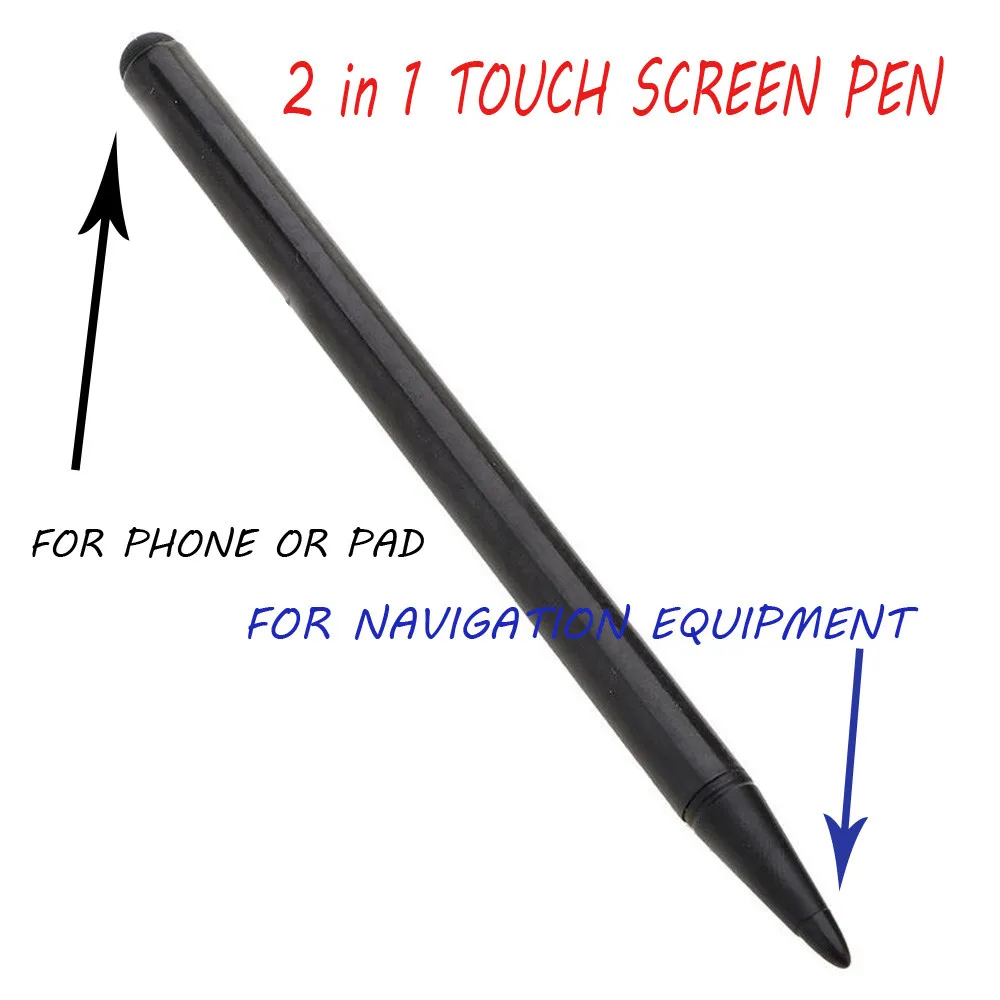 2 in 1 Touch Screen Pen Stylus For iPhone iPad Samsung Tablet Phone PC Universal