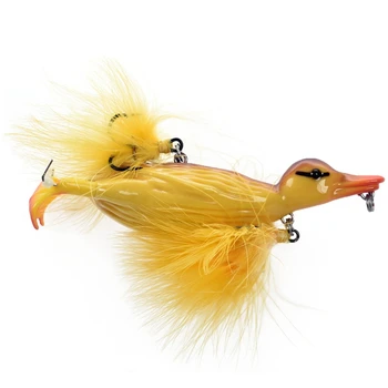 

3D Duck Topwater Fishing Lure Floating Artificial Fishing Bait Soft Road with Hooks Jointed Swimbaits Lures Baits