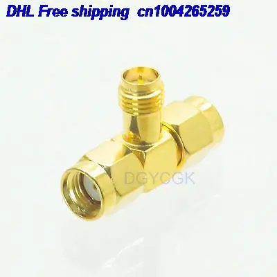 DHL 50 шт. адаптер преобразования RP. Гнездо SMA 2* RP. SMA штекер T RF разъем для антенны адаптер разъем 22cs
