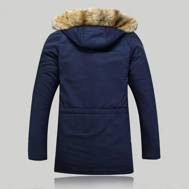 Новинка, зимняя куртка для мужчин, Повседневная теплая парка, Мужское пальто, модное, съемный мех, с капюшоном, мужские куртки и пальто, Veste Homme размера плюс