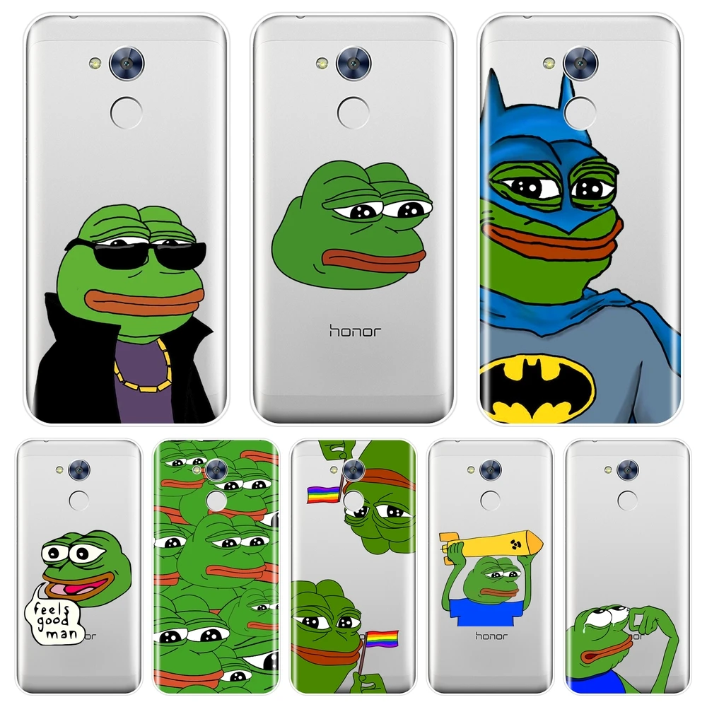 

Phone Case Silicone For Huawei Honor 6 5A 4X 5X 6X Sad Frog Pepe Memes Funny Soft Back Cover For Huawei Honor 6A 4C 5C 6C Pro