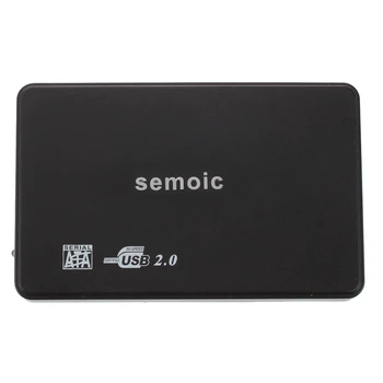

semoic 2.5inch SATA HDD HARD DISK HD USB 2.0 SLIM CASE BOX EXTERNAL DRIVE ADAPTER + CABLE