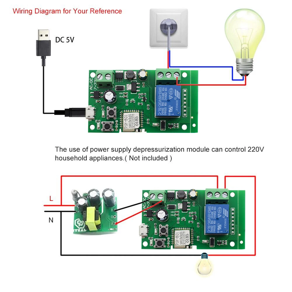 tuya canal inteligente wifi sem fio de contato seco relé interruptor do motor controle remoto funciona com alexa casa do google