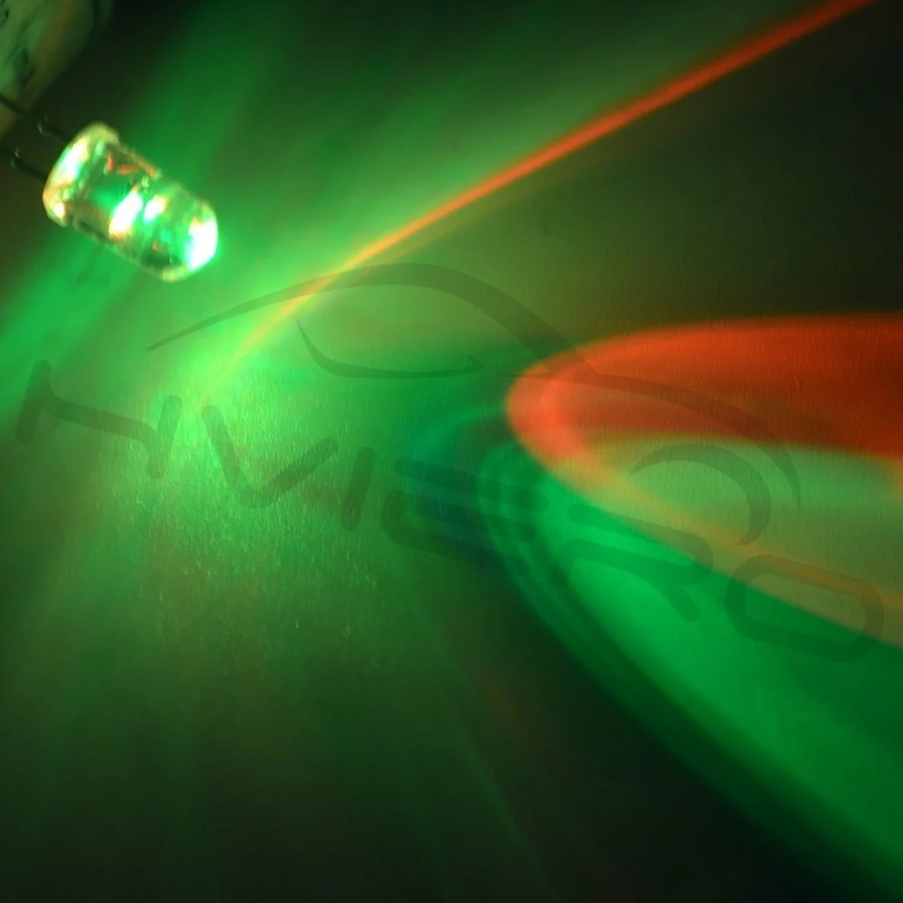 Hviero 100pcs F5 5mm Round Slow RGB Fast RGB Flash Diode Led Rainbow Multi Color Red Green Blue light emitting diodes water clear Lamp