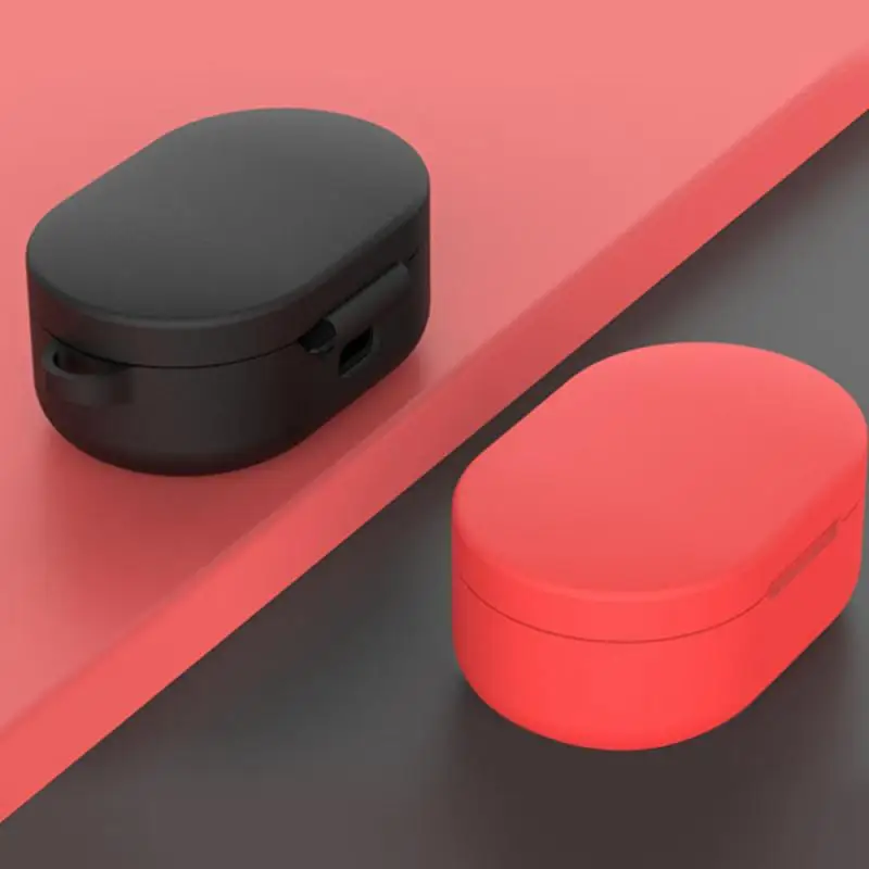 Bluetooth наушники защитная крышка для Xiaomi Redmi Airdots TWS жидкий силиконовый чехол для наушников с крючком пылезащитный чехол