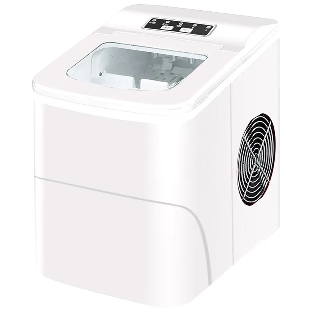 12kg Commercial Ice Cube Maker Household Mini Ice Making Machine Manual Water Injection Cube Machine mesin pembuat es batu