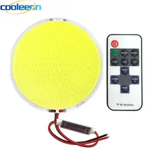 108mm Ronde Panel LED Lamp 12V DC COB Licht 50W 6000LM met Afstandsbediening Dimmer 5.9in Diameter LED Lamp voor Decor Verlichting(China)