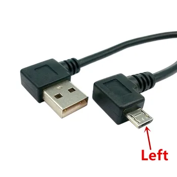 

200pcs USB 2.0 A Male Lefl Angle 90 Degree to Micro USB Lefl & Right Angle 90 Degree Cable 20cm Free Shipping By FedEx UPS DHL