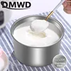 DMWD Automatic Electric Yogurt Maker Multifunction Stainless Steel Leben Container Natto Rice Wine Machine Four Yoghurt Cups 1L 2